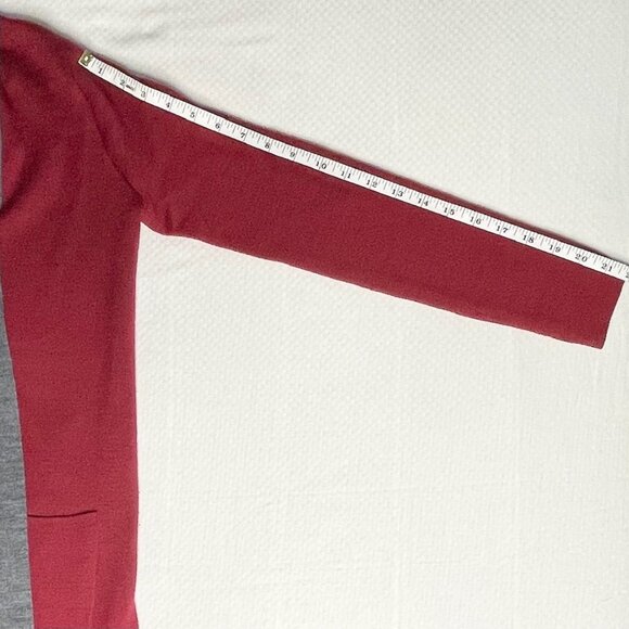Kenar Red and Gray Open Front Cardigan – Size Small - Picture 10 of 11